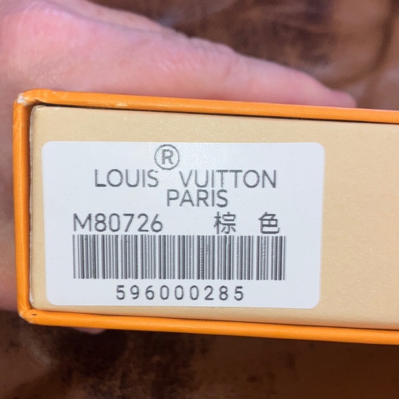 Louis Vuitton Wallet Box with Blue LV Ribbon 8 1/2 x 5 1/2 x 2 - Picture 3 of 6